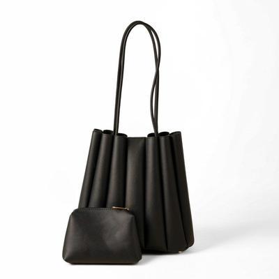 Women's PU Leather Plain Shoulder Bag